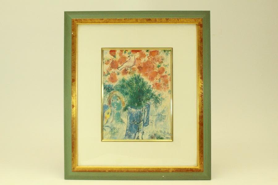 シャガール 額 工藝 室内調度 壁飾り(ZE438)