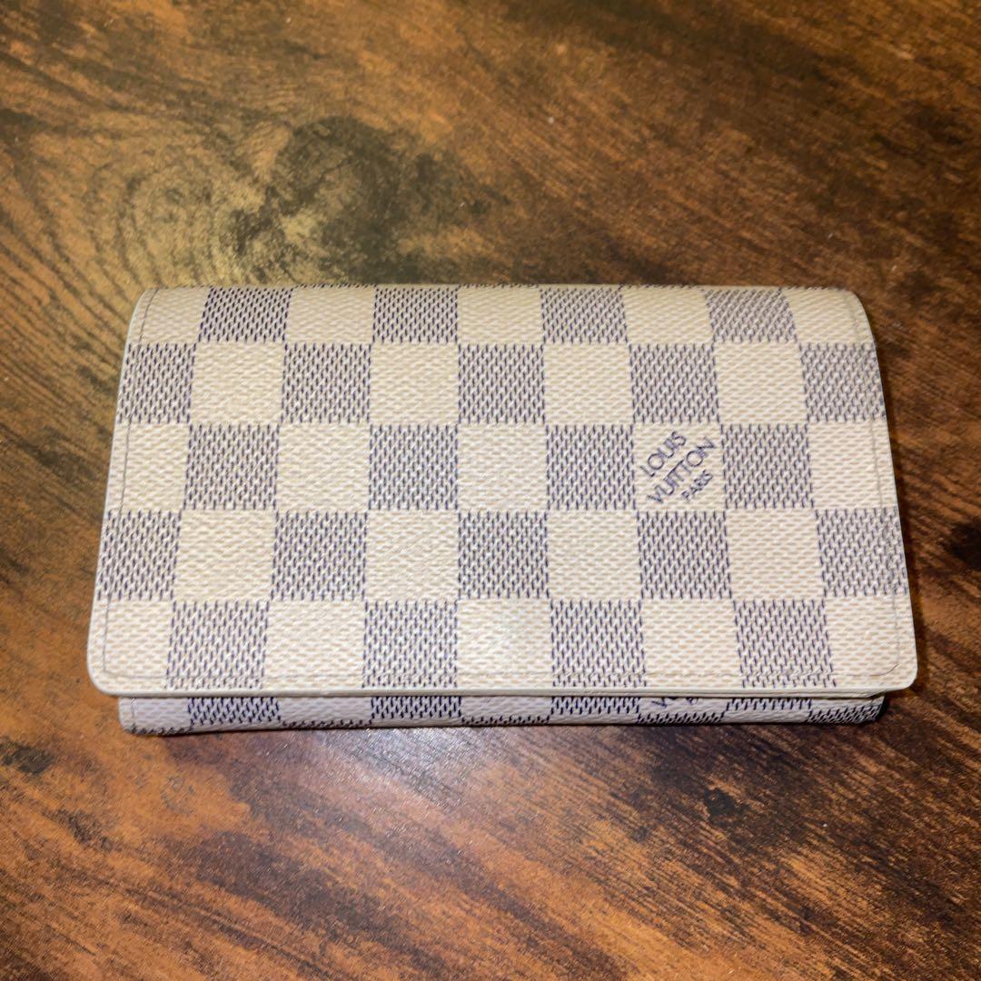 ルイヴィトン ダミエ 財布 ホワイト×グレー