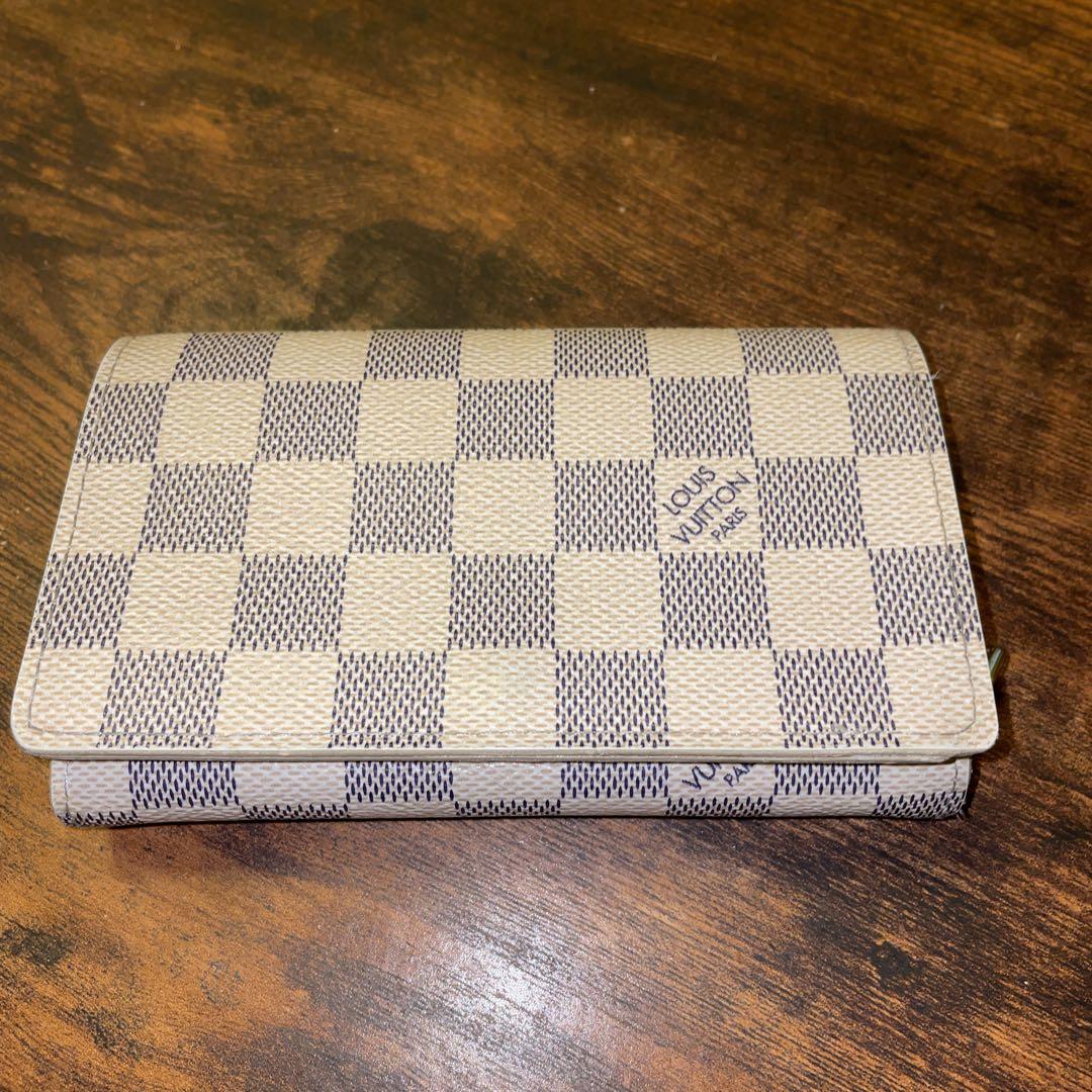 ルイヴィトン ダミエ 財布 ホワイト×グレー