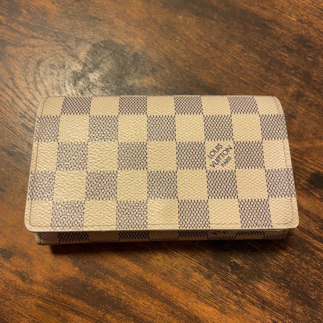ルイヴィトン ダミエ 財布 ホワイト×グレー
