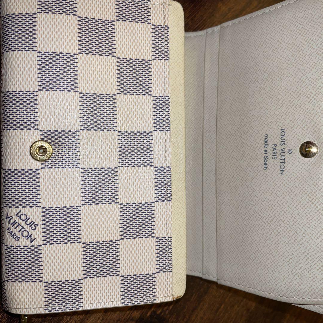 ルイヴィトン ダミエ 財布 ホワイト×グレー