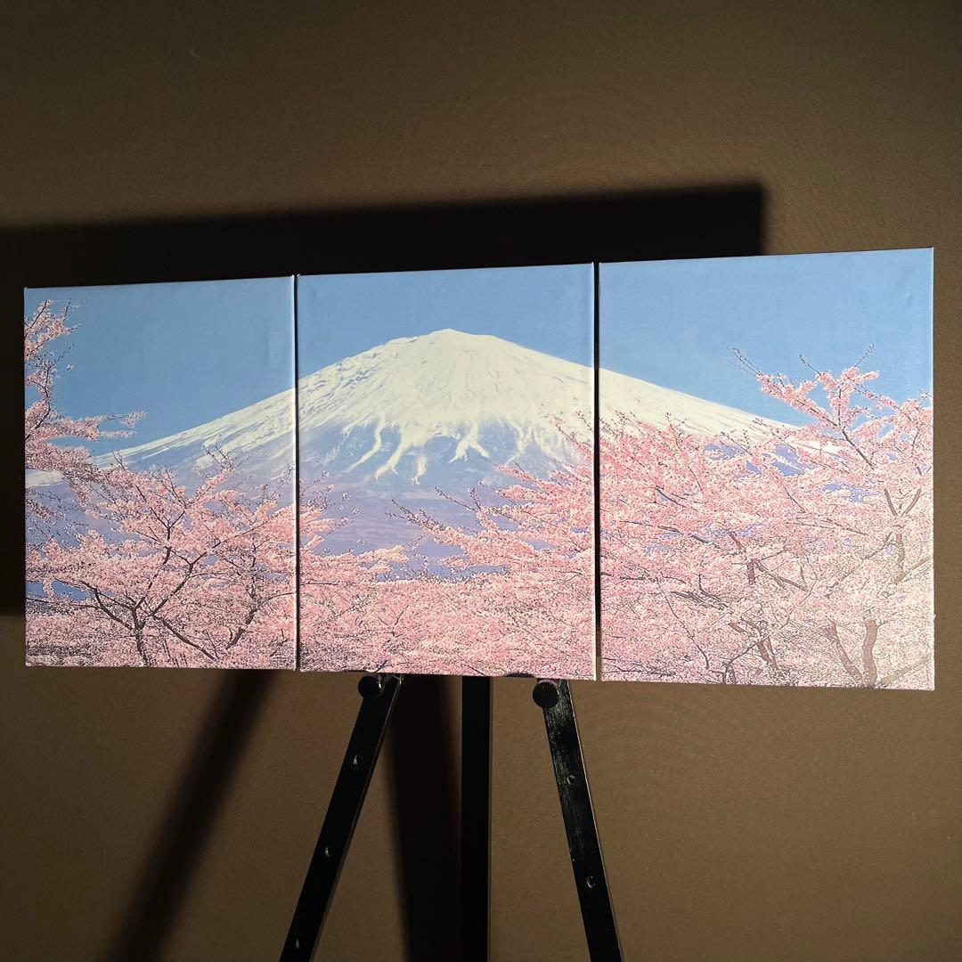 キャンバス プリントアート 富士と桜  インテリア 絵画