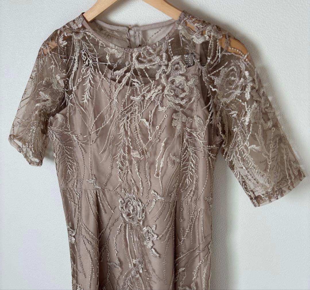 niana パーティドレス　お呼ばれドレス　ベロアリボンセット