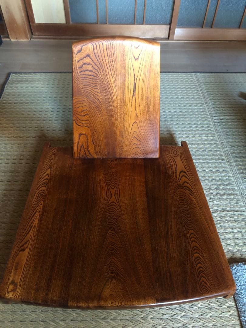 純木家具座椅子　鍋島段通セット