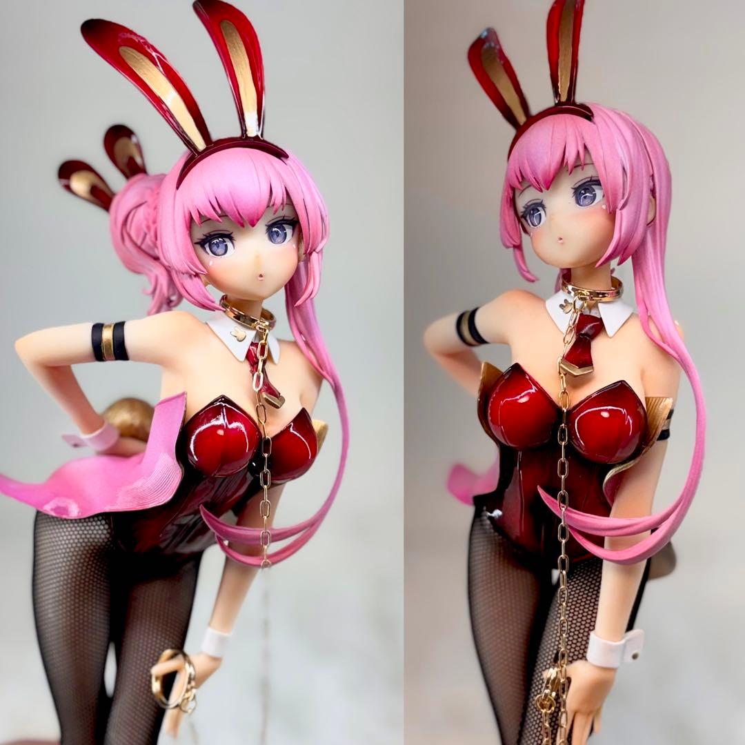 ち*こ様 初音ミク　巡音ルカ　フィギュア　リペイント　バニーver ゴールドパー