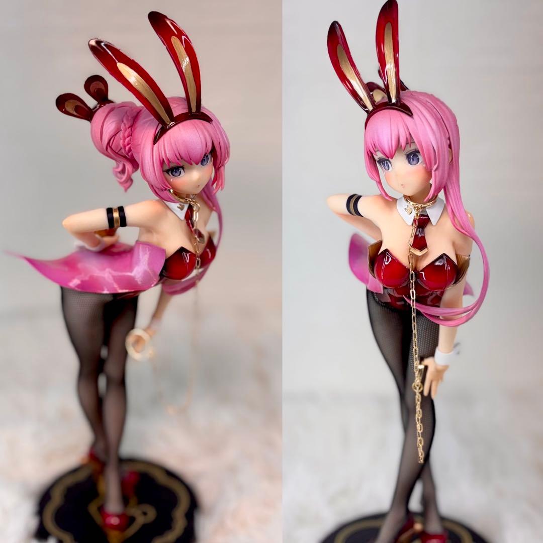 ち*こ様 初音ミク　巡音ルカ　フィギュア　リペイント　バニーver ゴールドパー