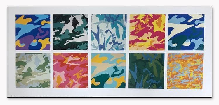 額装済/camouflage 1987/アンディウォーホル/ポスター/インテリア