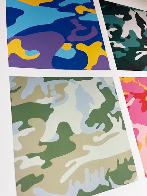 額装済/camouflage 1987/アンディウォーホル/ポスター/インテリア