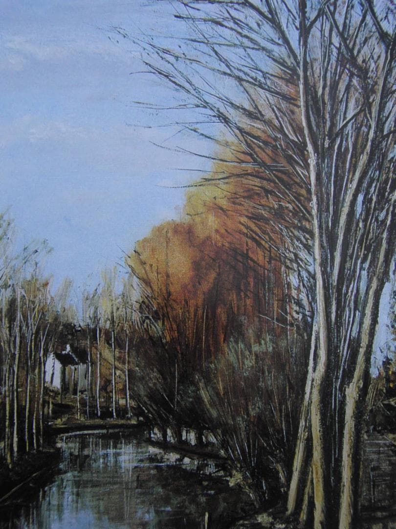 ベルナール・ビュッフェ「Environs de Cher」希少画集の額装画