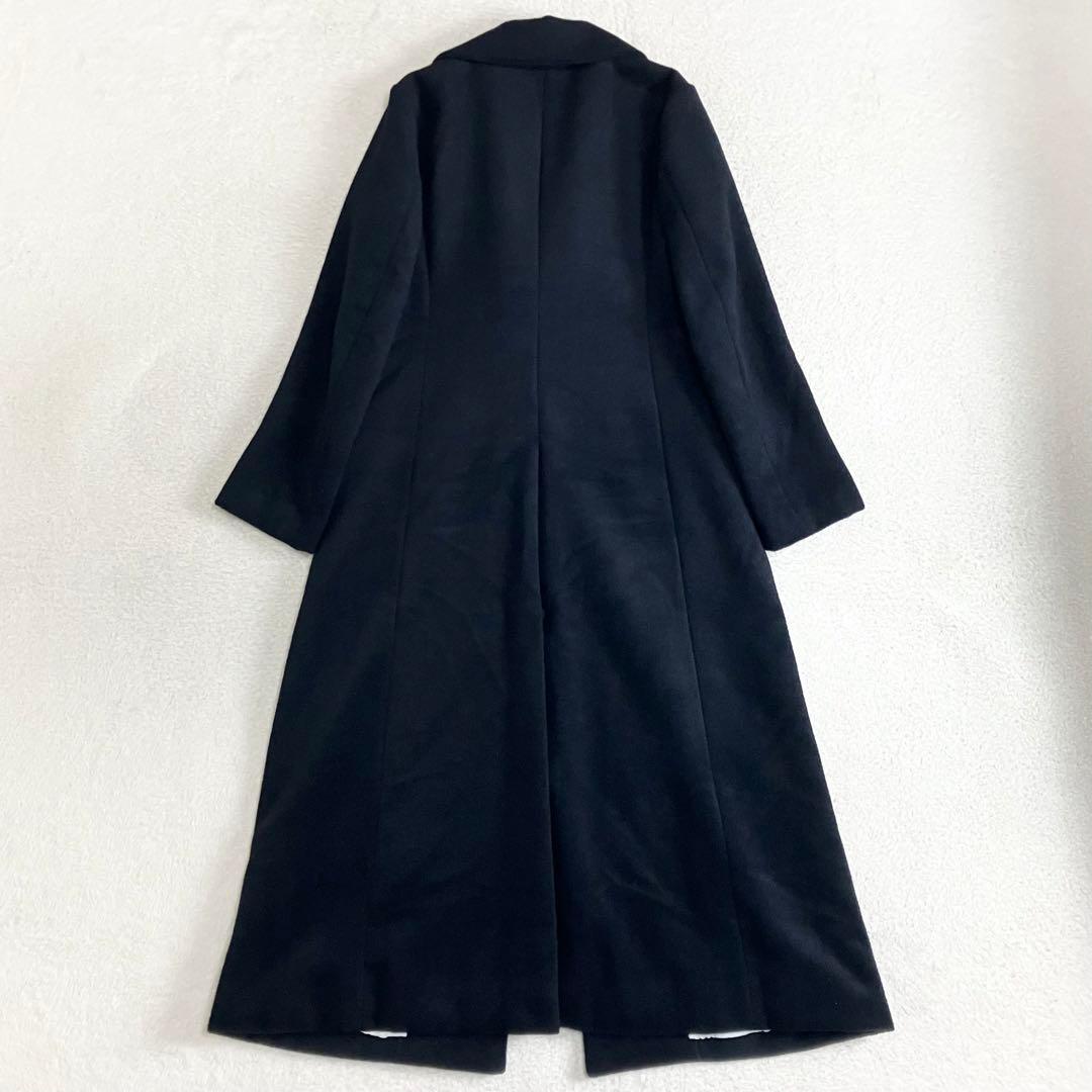 bajra バジュラ　アンゴラ　ウール　チェスターコート　ブラック　3