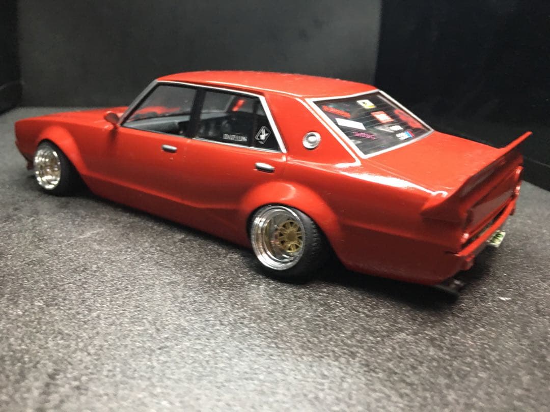 旧車プラモデル完成品アオシマスカイラインケンメリ