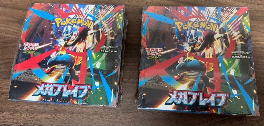 ポケモンカードメガブレイブ未開封boxシュリンク付き　2BOX