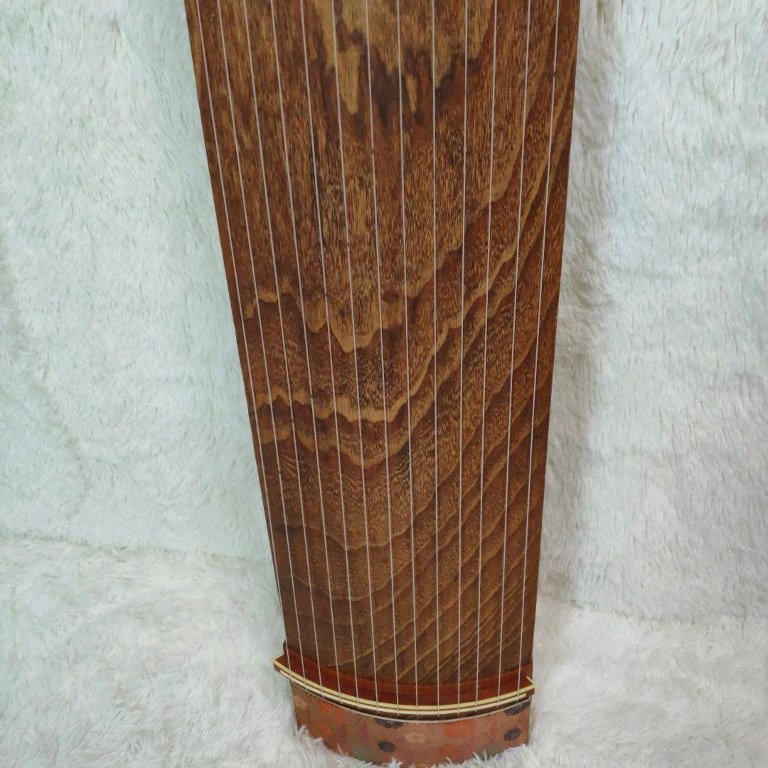 美品　琴　和楽器　弦楽器 13弦　すだれ彫り　付属品