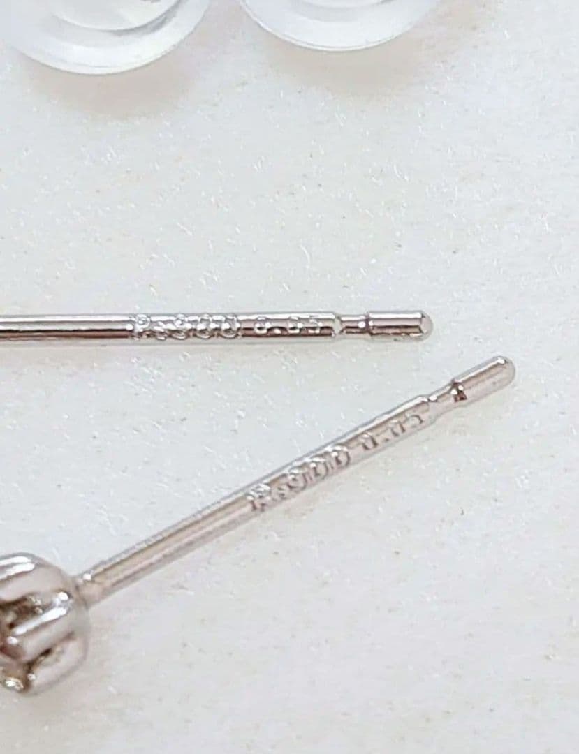 追加2点同梱 新入荷 未使用品 pt900 天然ブラウンダイヤモンド ピアス