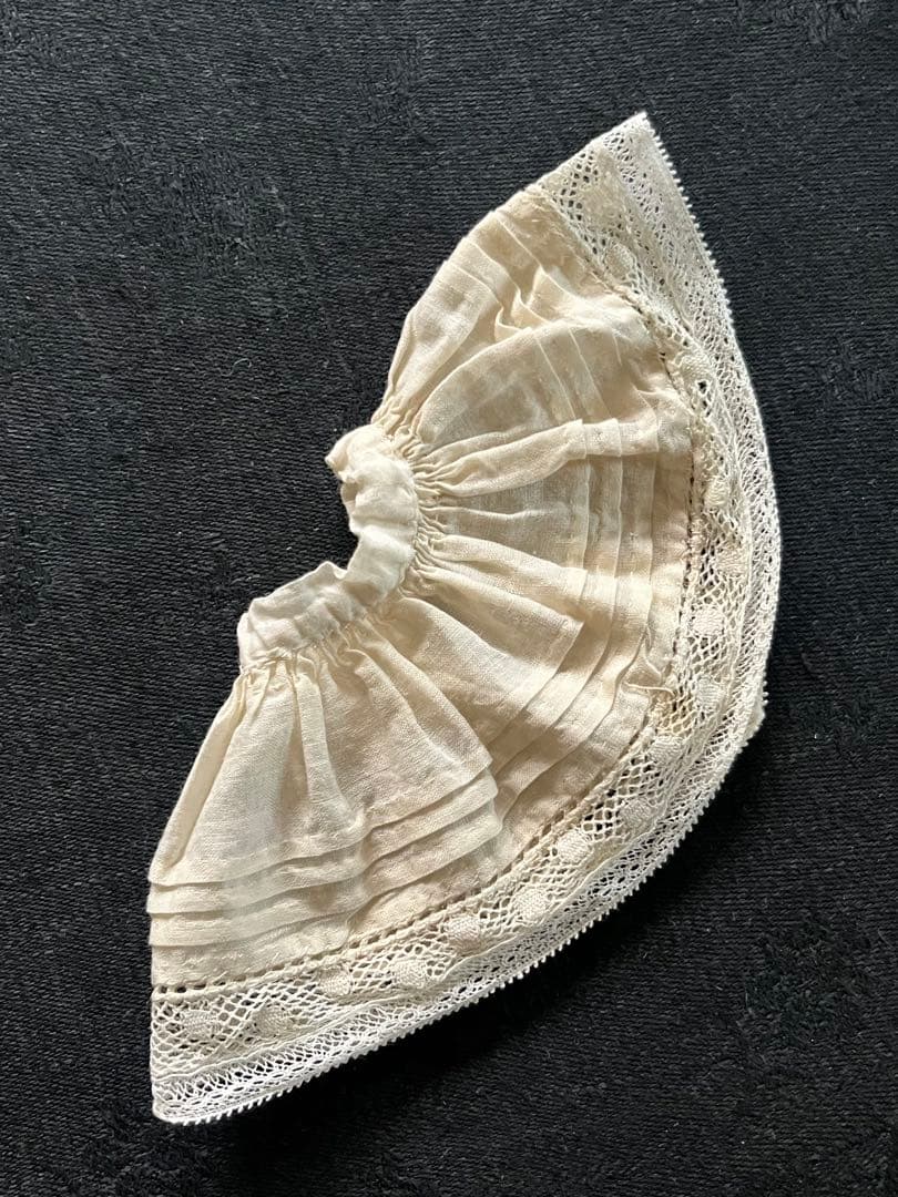 アンティークフランスフレンチビスクドール小さなドール用ドレスセットミニョネット