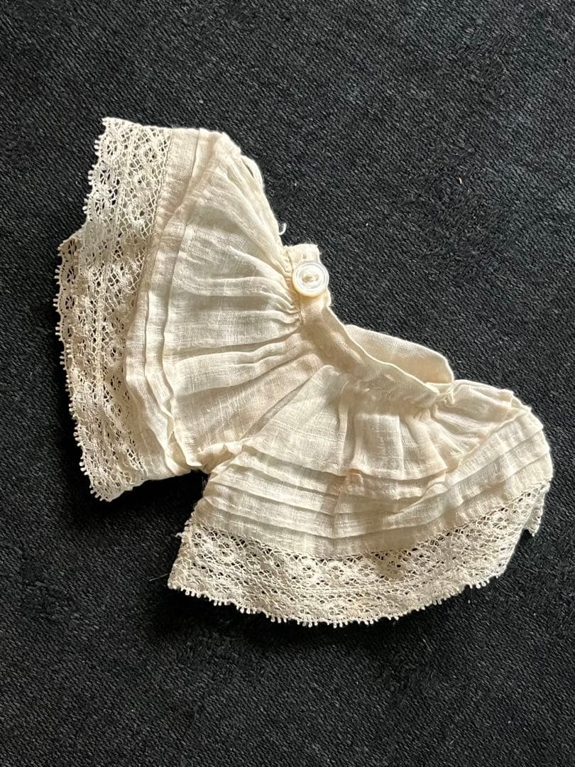 アンティークフランスフレンチビスクドール小さなドール用ドレスセットミニョネット