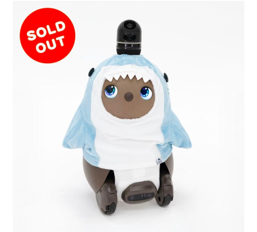 ラボット がぶっとサメベロアカットソー 完売品 ライトブルー lovot