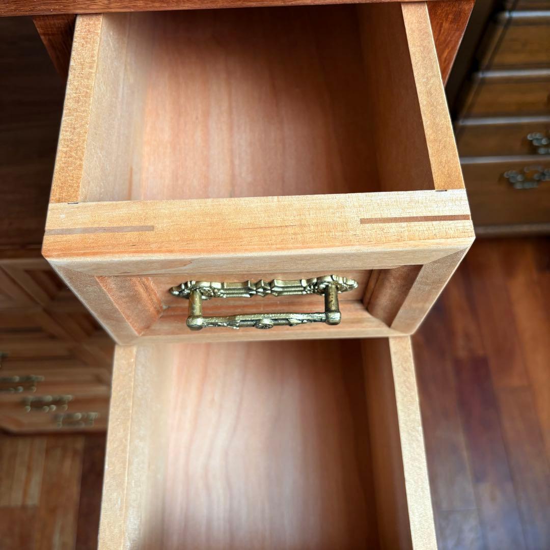 14杯 オーダー品 ビンテージ 木製チェスト キャスター 収納 北欧ナチュラル