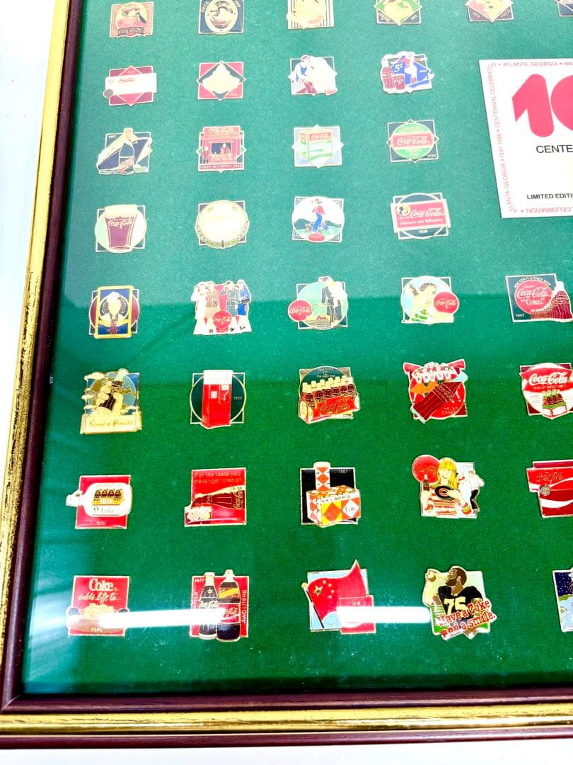 #コカコーラ100周年記念 ピンバッジ コレクターズセット 1886-1986