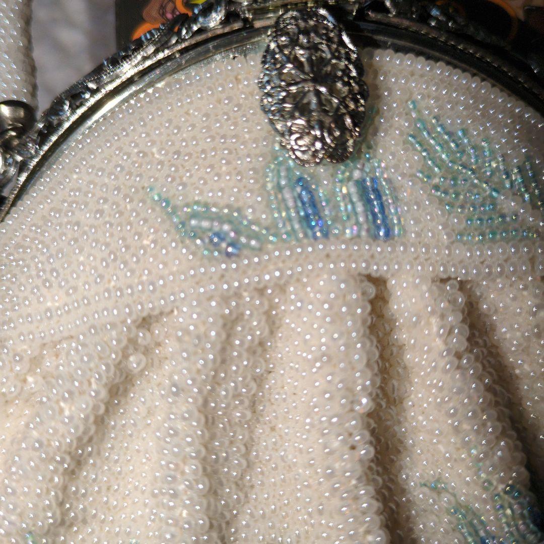 美品 レトロ ピーズバック 白色