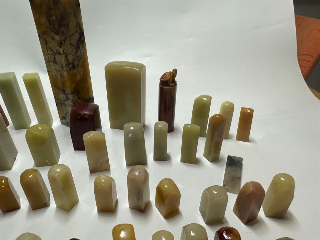 訳あり品　篆刻　印材　印石　まとめ　書道　落款　遊印　　ヒビ　使用済みなどなど