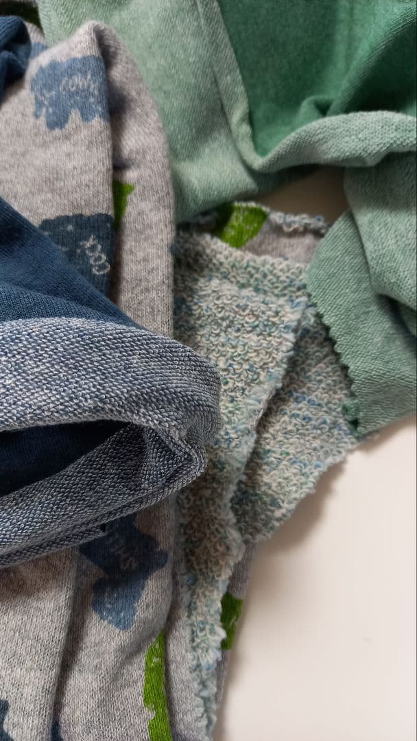 青、緑系の生地