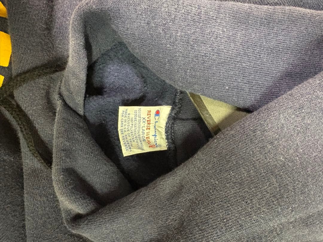 champion リバースウィーブ　Michigan 紺　アメカジ　ストリート