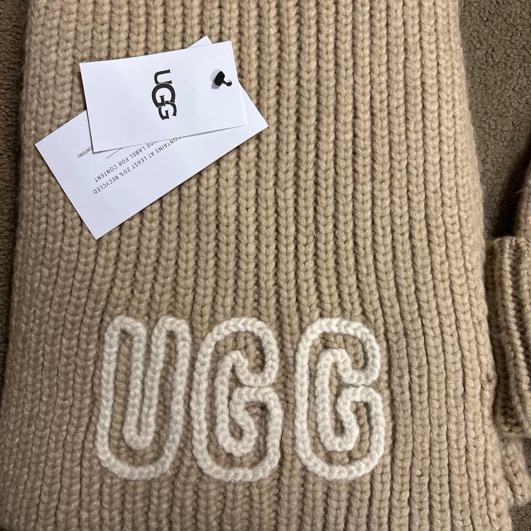 UGG Chunky Crafted Rib ニット帽マフラーセット新品タグ付き