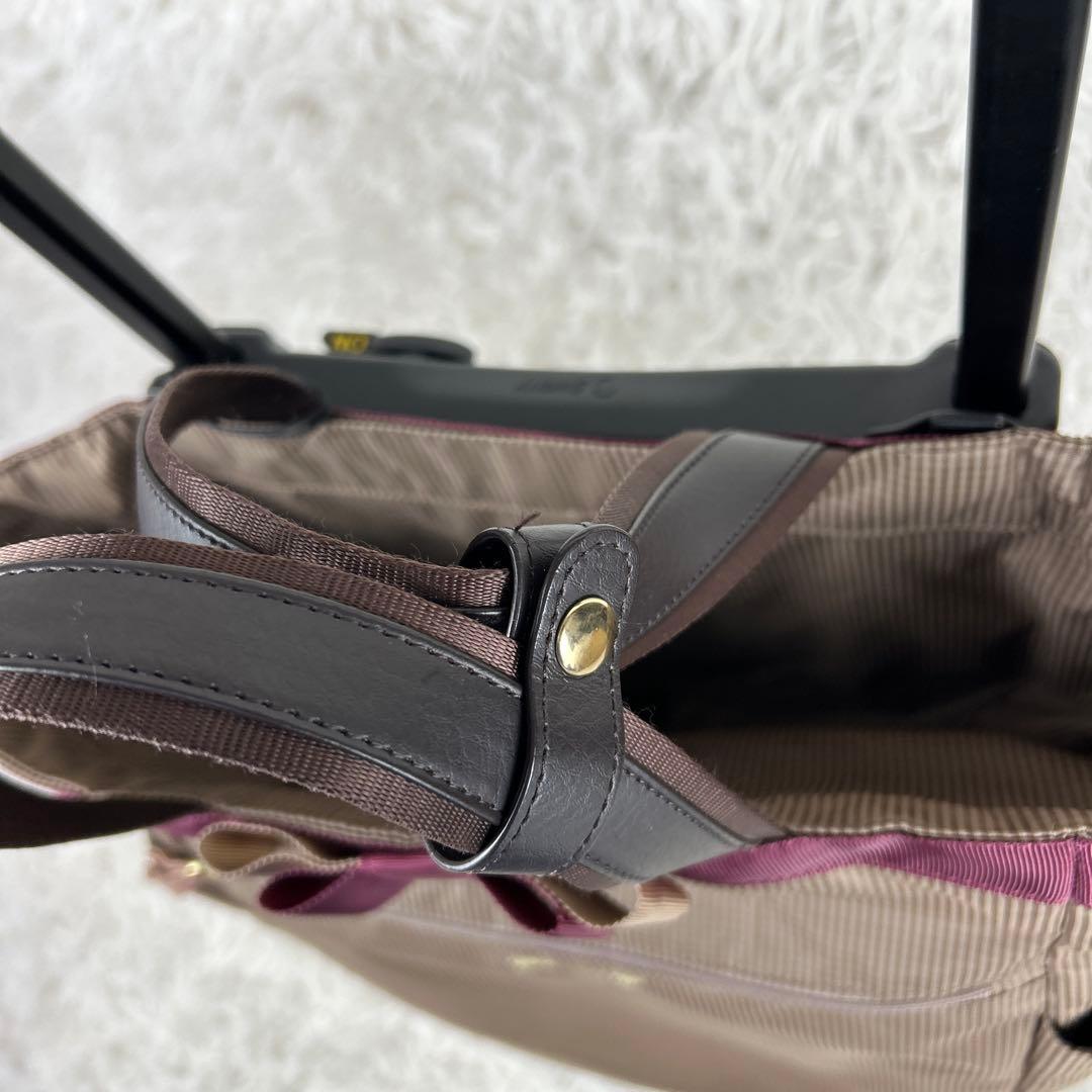 SWANY スワニー キャリーバッグカート　ルバンドミニ　グレージュ　リボン