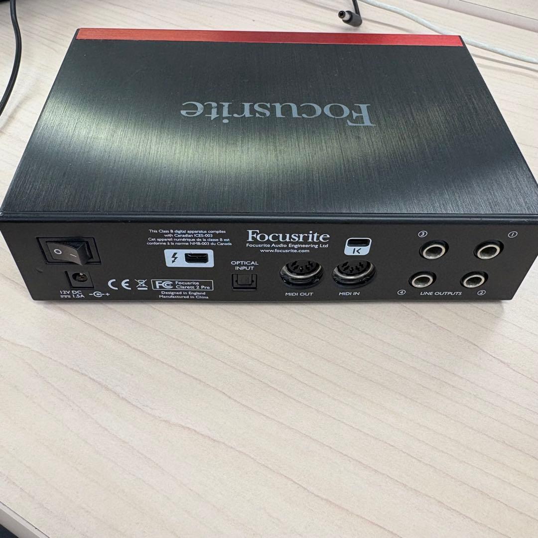 Focusrite Clarett 2Pre オーディオインターフェイス