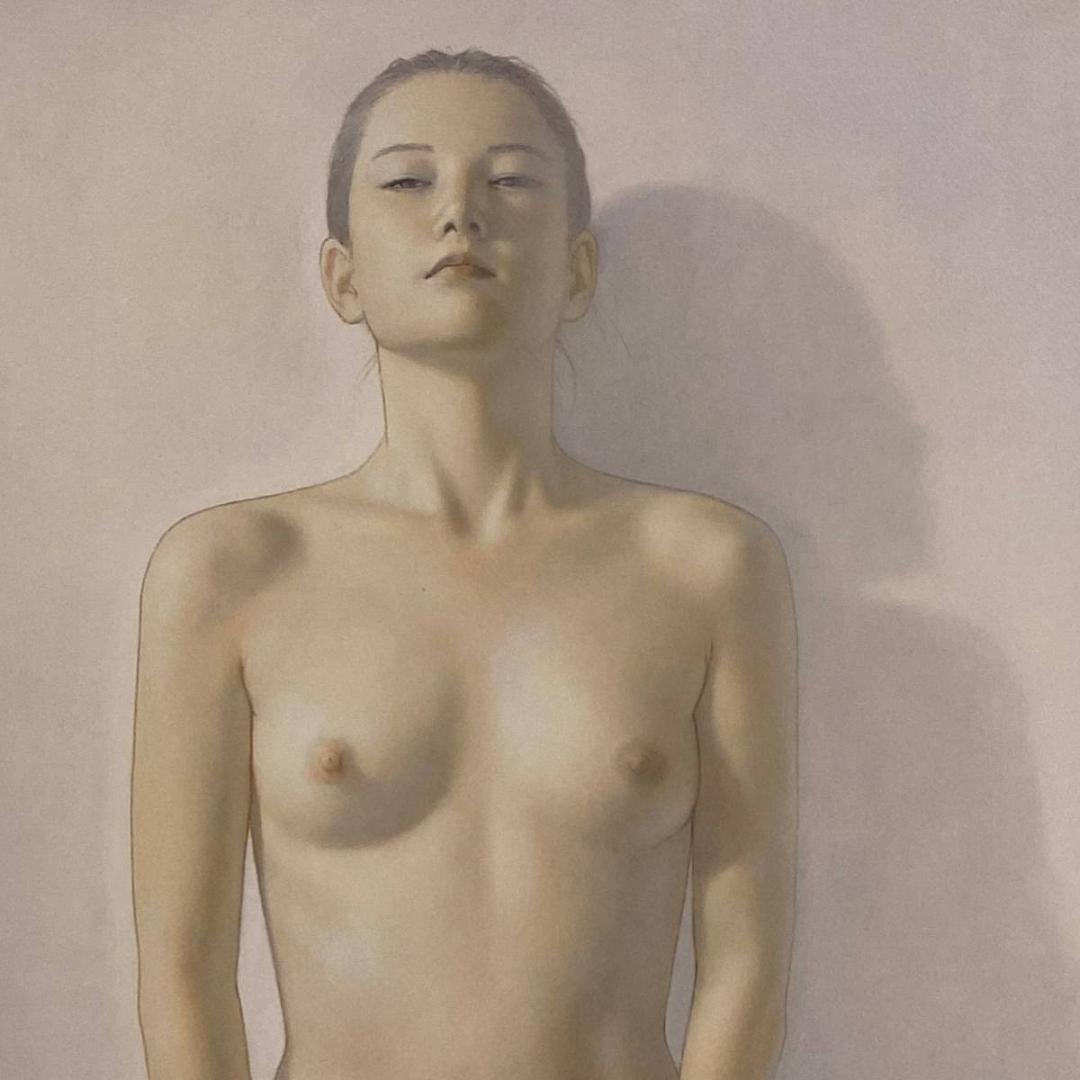 高塚省吾、【南回帰線】、希少な額装用画集画、新品高級額 額装付