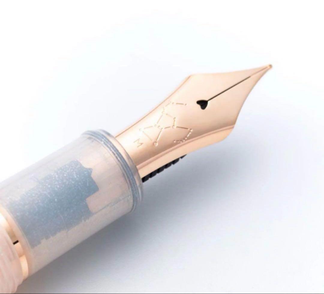 【新品】万年筆　八文字屋オリジナル　初雪　細字F