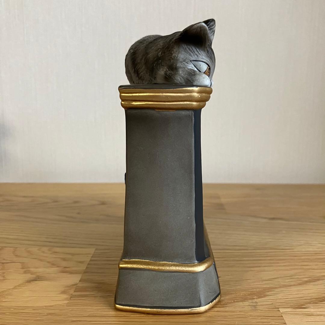 わちふぃーるど　ダヤン  陶器製　置き時計　グレー　目覚まし時計