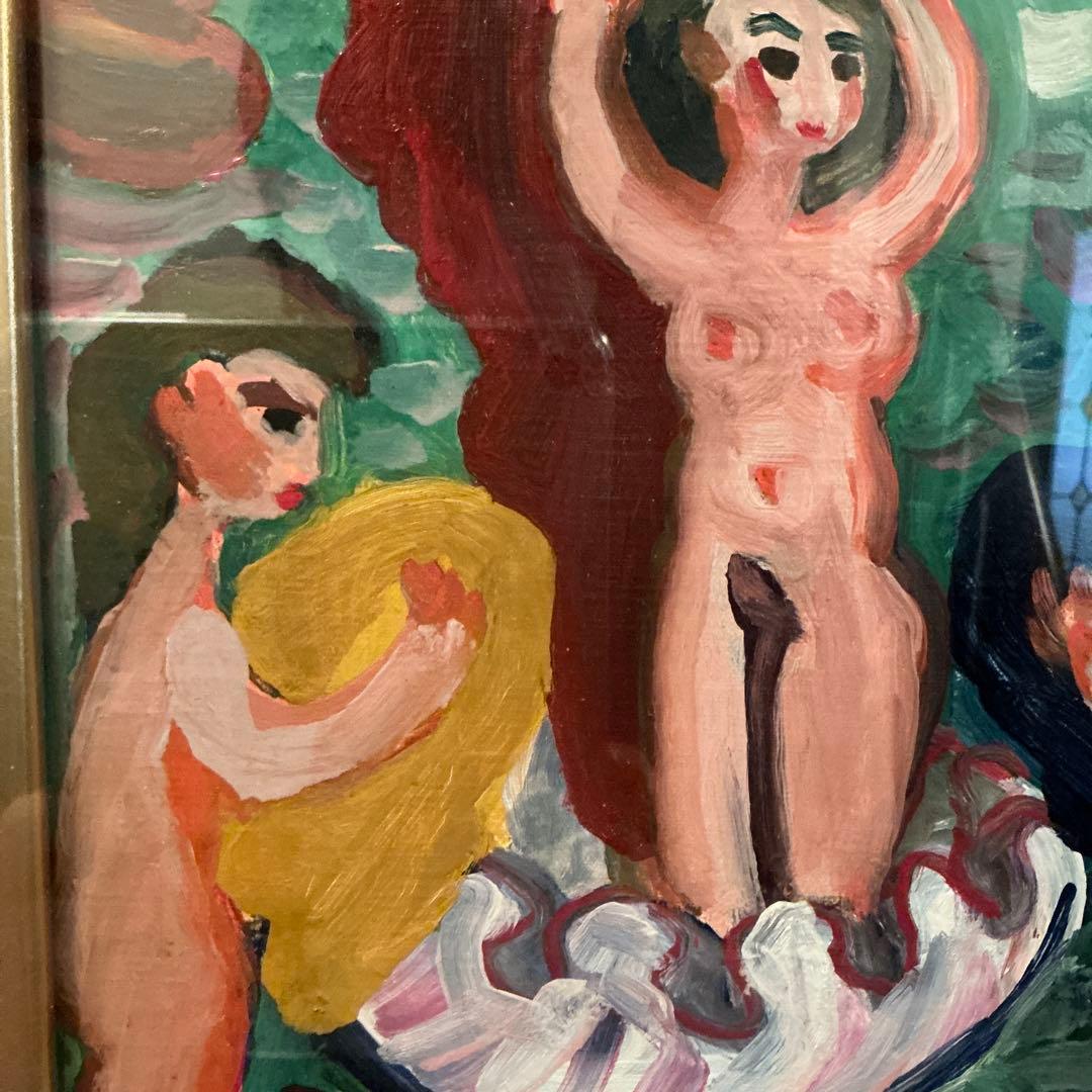 野間仁根　油彩画　真作　日動画廊取り扱い