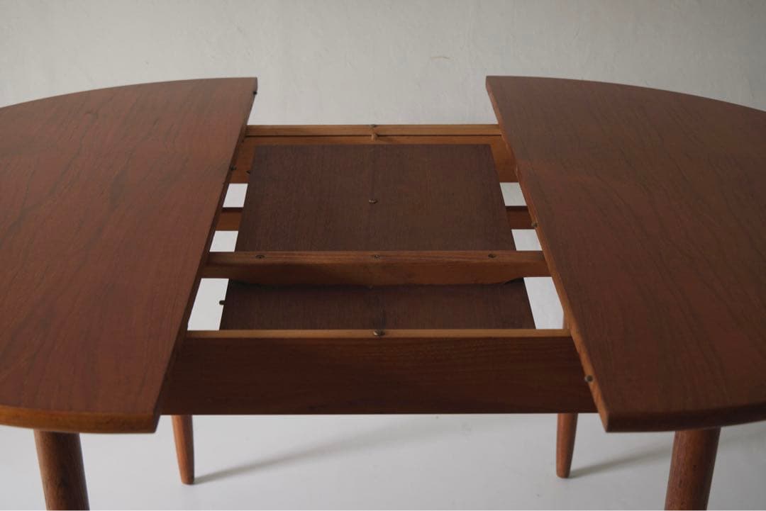 伸縮ダイニングテーブル　イギリスアンティーク　エクステンション