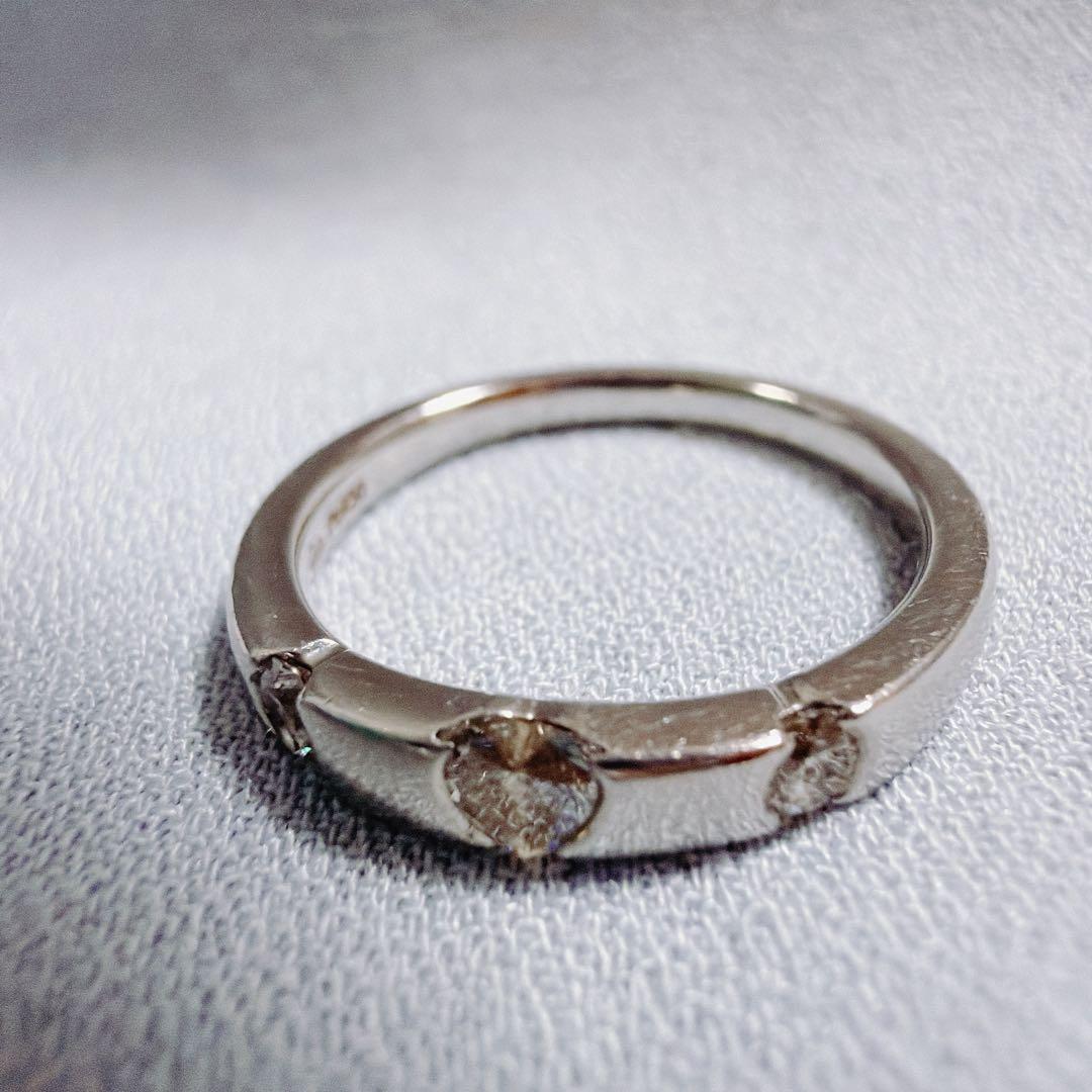 【極大ハート】スタージュエリー Pt950 ダイヤ0.30ct リング 10号