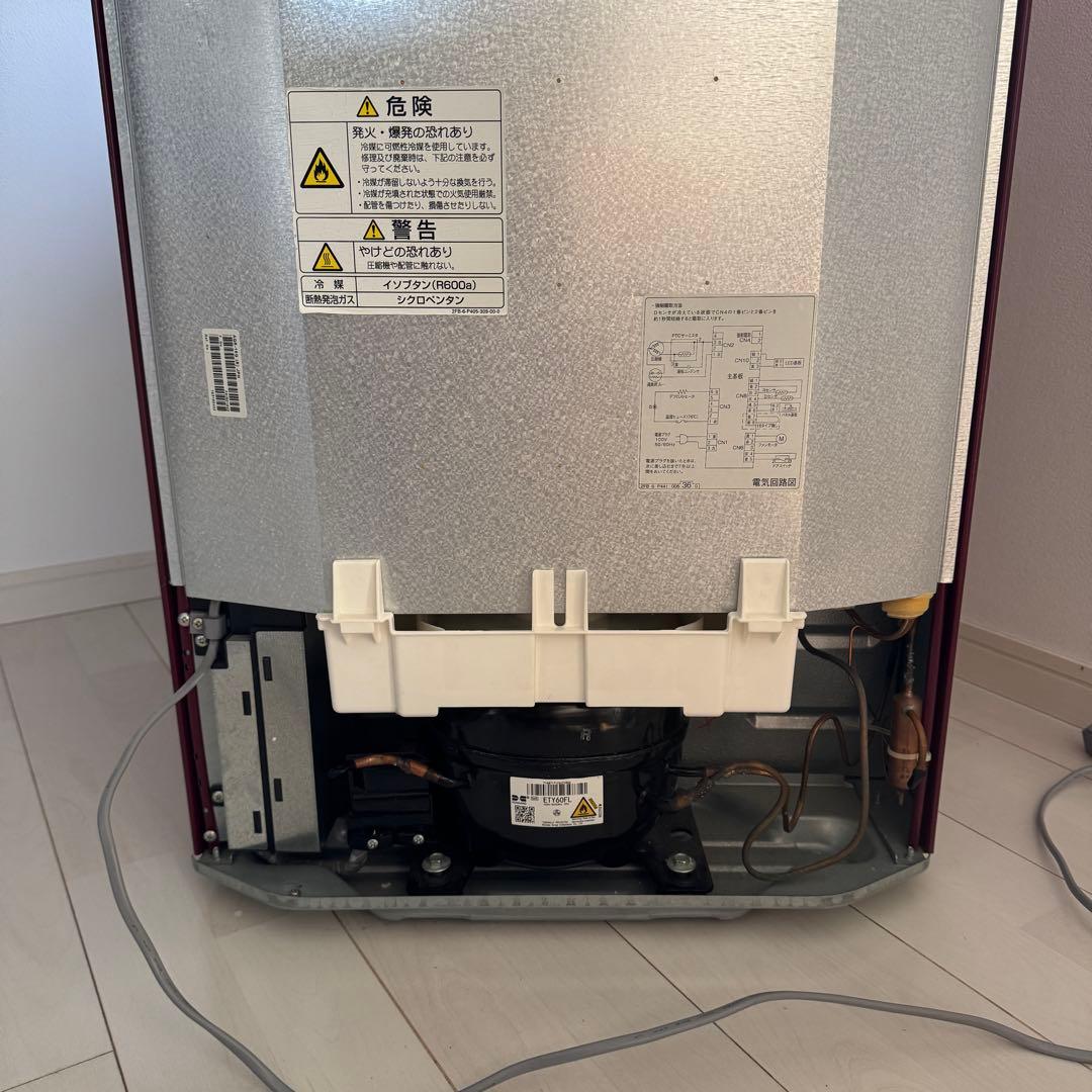 中古2ドア 冷蔵庫 アクア aqa-16g 2018年製 取扱説明書あり
