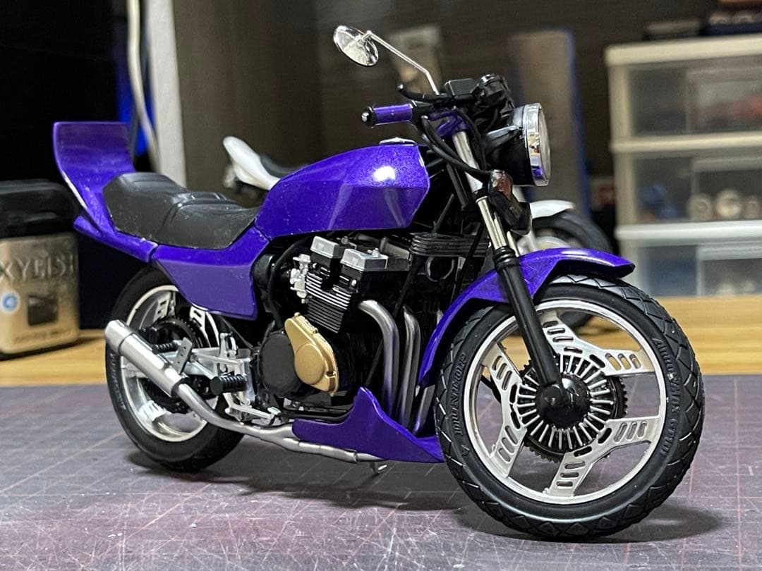 1/12 アオシマ製・CBX400F★完成ジャンク品★