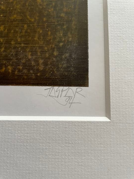 ギー・ジャスパール作品   oil on paper   額装