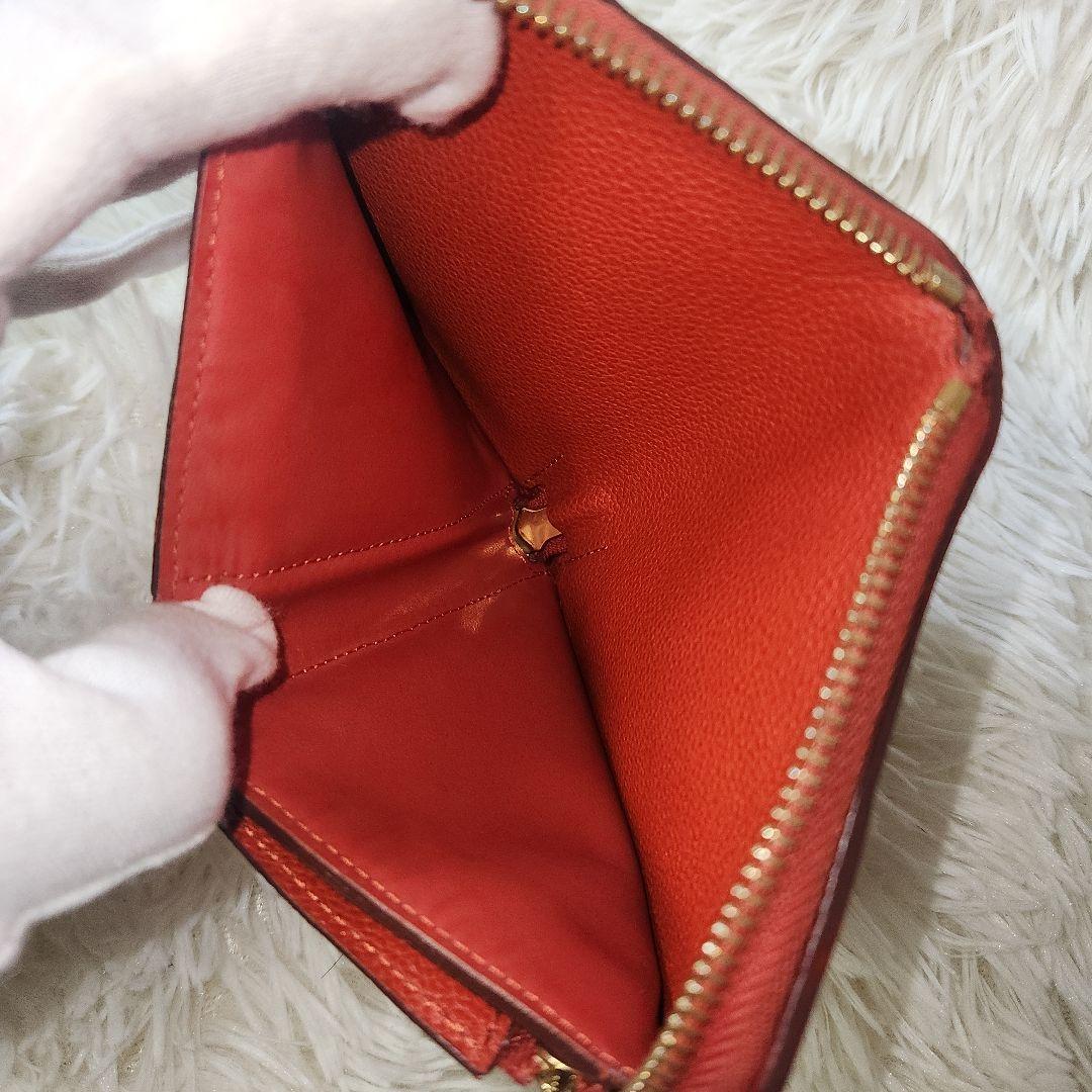 ルイヴィトン ポルトフォイユ スクレット モノグラム ジッピー M93432　赤