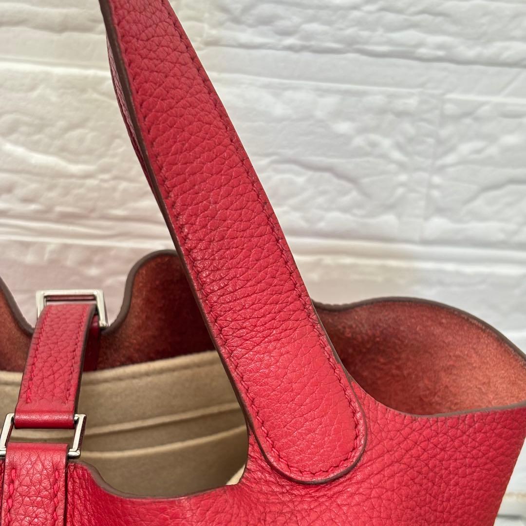 美品 HERMES エルメス ピコタン ロック MM シルバー X刻印