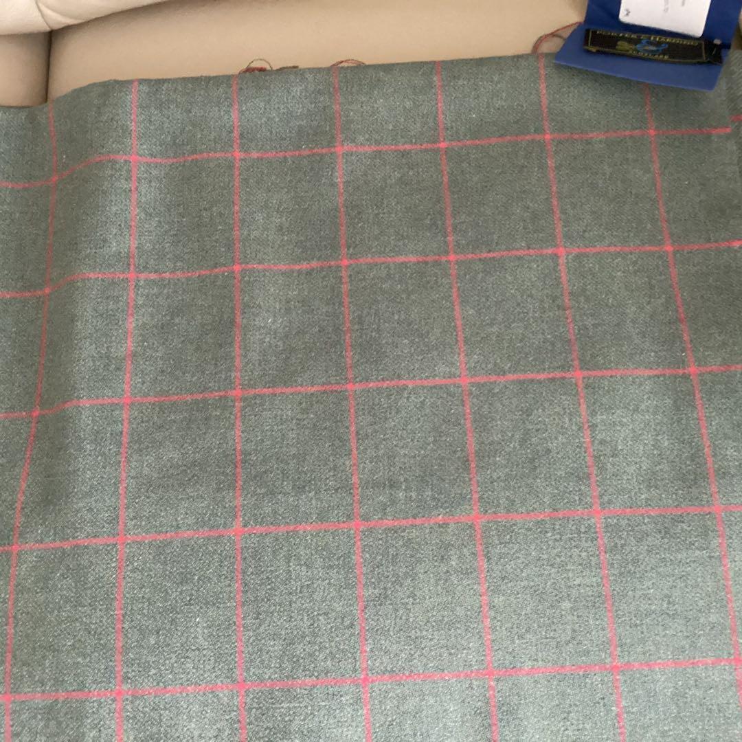 コート　スキャバル　ドメール　ハリソンズ　ジョンフォスター生地