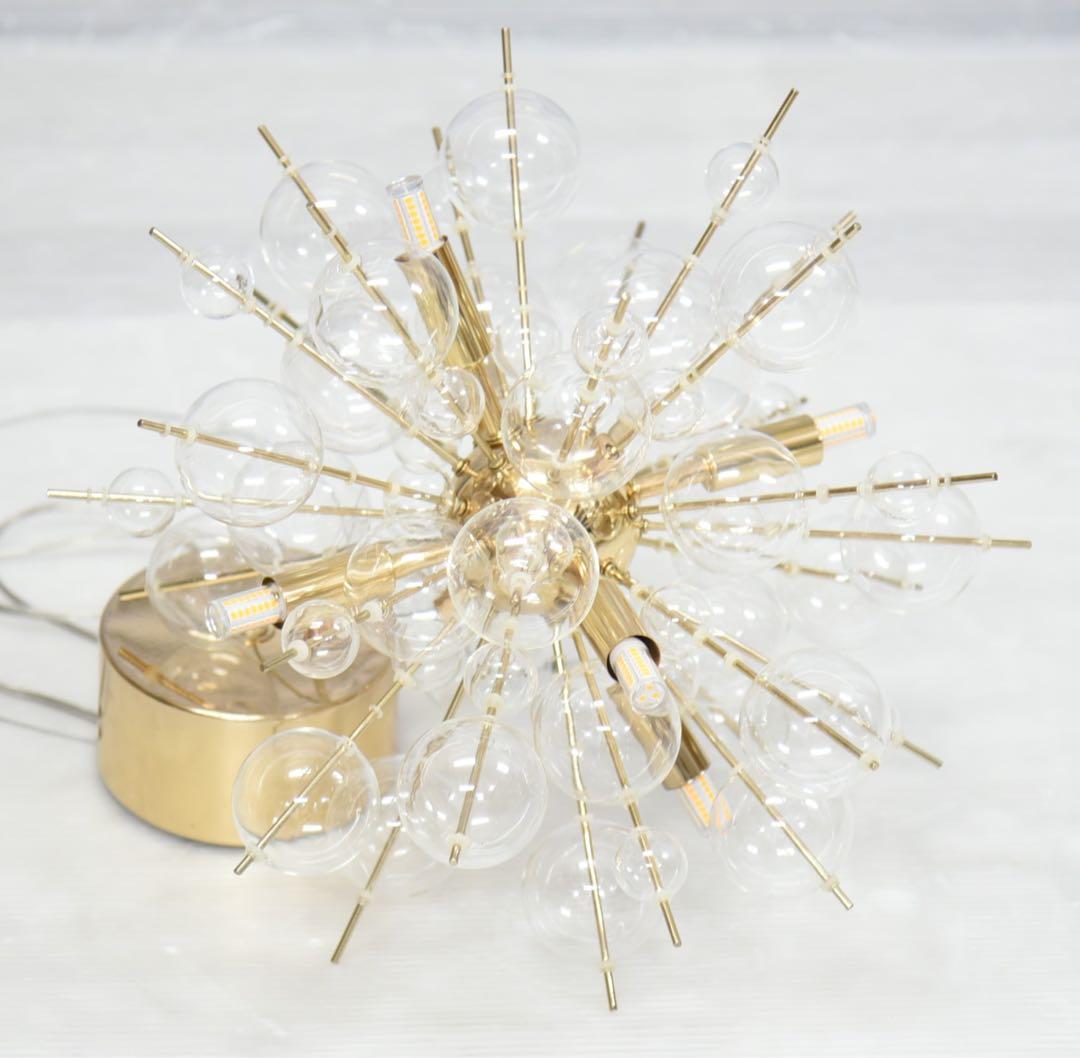 バブルシャンデリア ゴールド 6灯