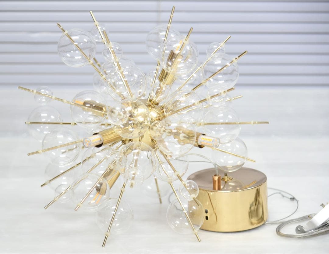 バブルシャンデリア ゴールド 6灯