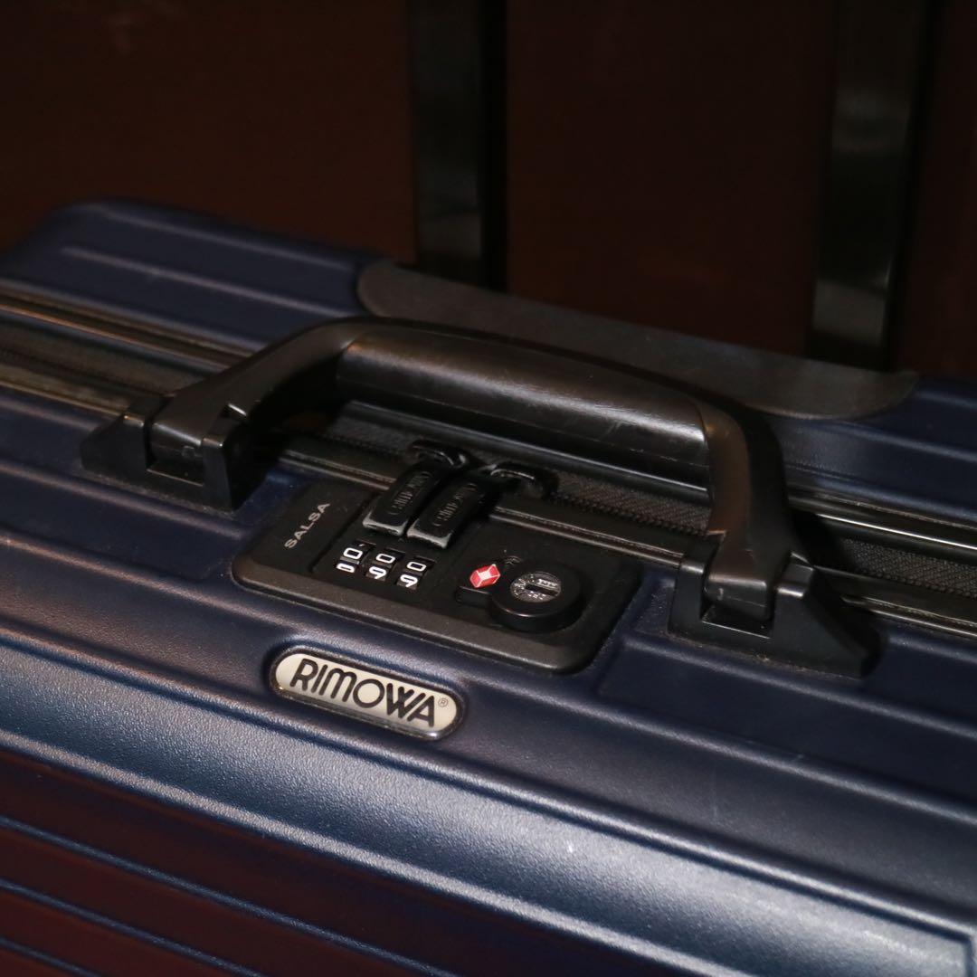 【美品】 RIMOWA サルサ ビジネストローリー ネイビー 4輪 スーツケース