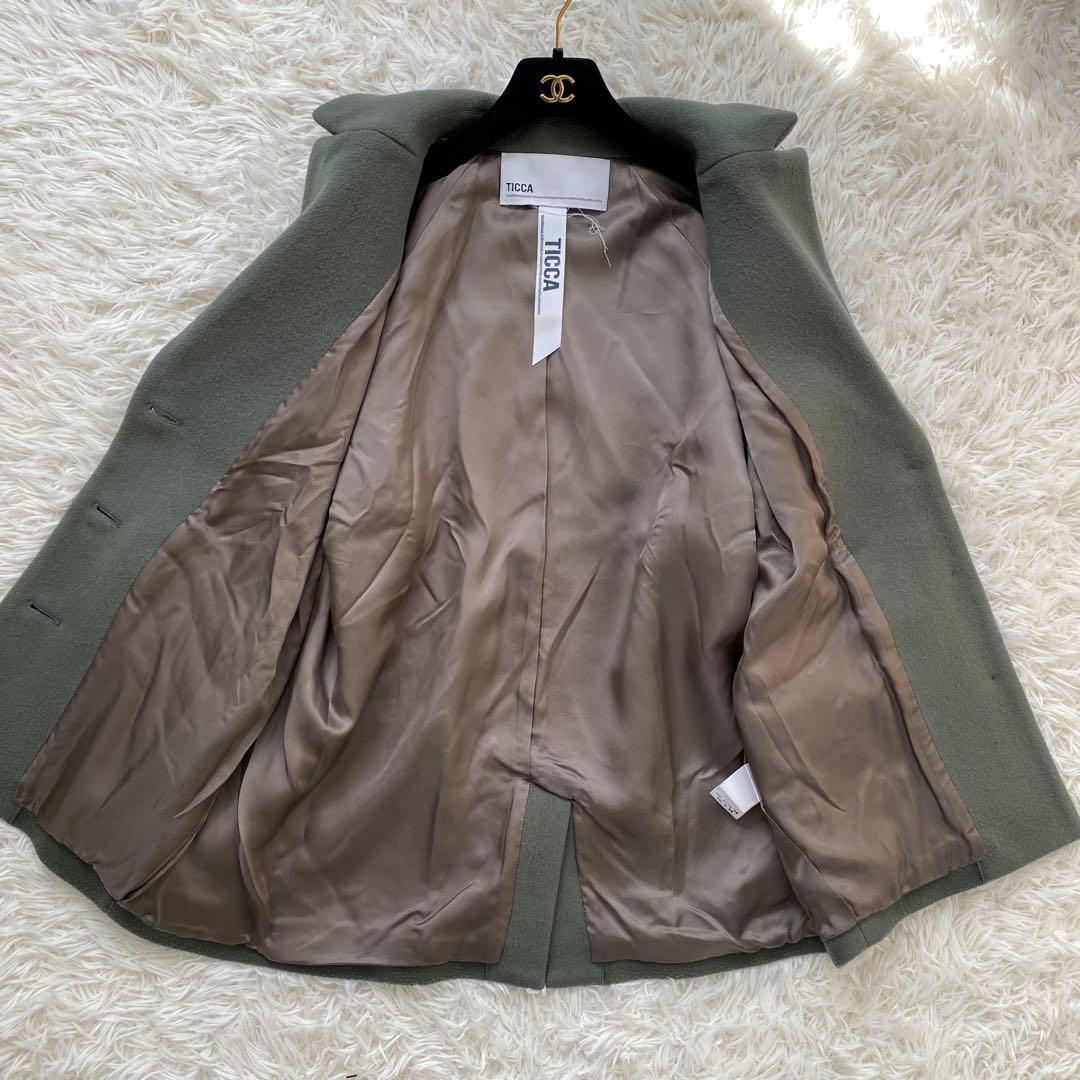 ティッカ　シングルコート　テントコート　グリーン　ゆったり✨