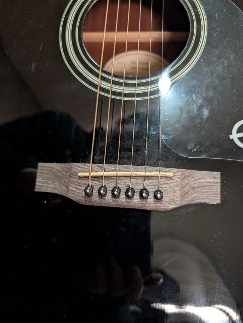 美品/Epiphone　DR-100EB 改チューナー付エレアコ　ケース付