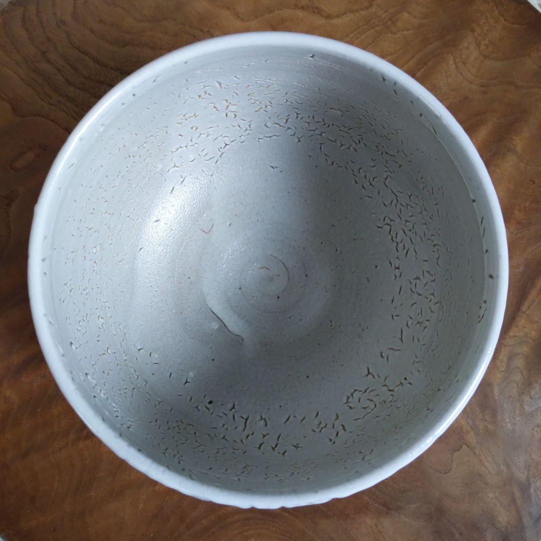 茶道具　抹茶茶碗　梅華皮手　溝上一薊　作　唐津焼　抹茶碗　表千家　【匿名配送】