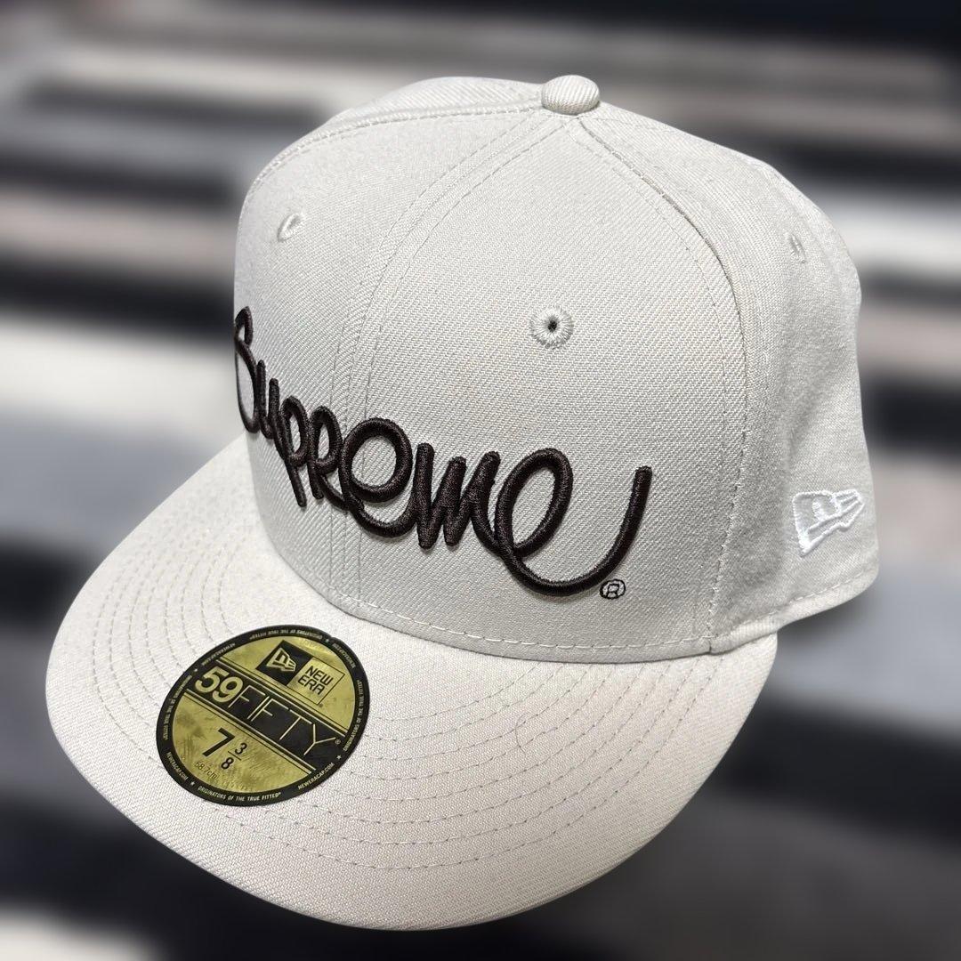 な*つ様 SUPREME 73/8 58.7cm ベージュ ニューエラ