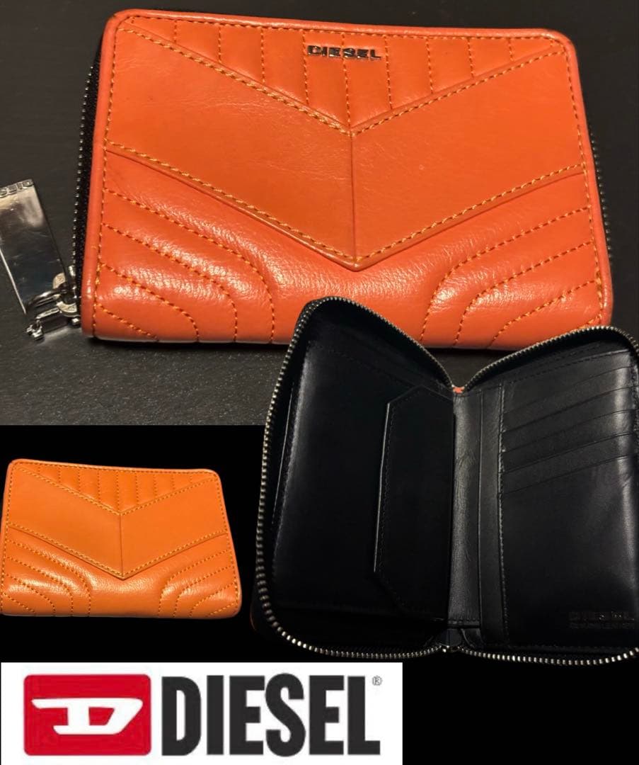 【新品未使用】DIESELディーゼル 本革二つ折り財布